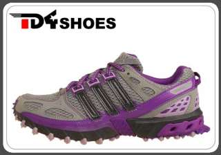 Adidas Kanadia 4 TR W Grey Purple Womens Outdoors Trail Running Shoes 
