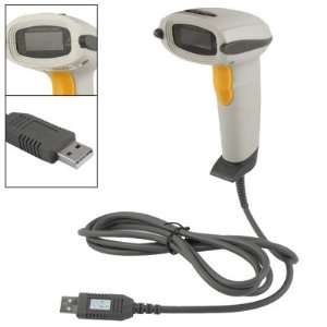   Cable USB Port Buzzer Indicator Laser Scanner White