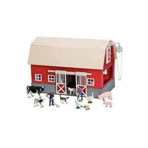  Big Red Barn and Animals Figure Set Toys & Games