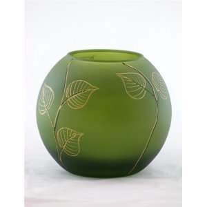 Great Gift Idea  Beautiful Scenery Hand Blown Art Glass Vase 