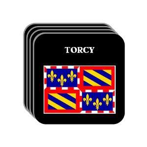 Bourgogne (Burgundy)   TORCY Set of 4 Mini Mousepad 