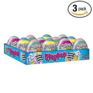 Topps Candy Easter Egg Ring Pop, 12 Count Packages  
