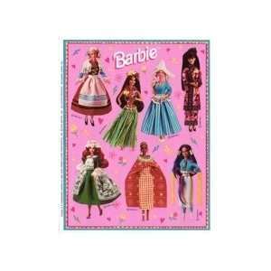    Barbie Around the World Stickers (4 Sheets, 1996) Toys & Games