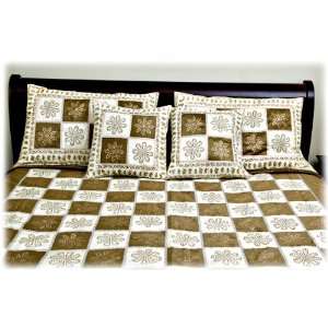  Chic King Brocade Embroidered Silk Duvet Comforter Cover 5 