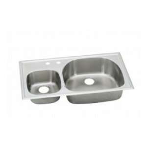   Elkay ECGR3822L3 top mount double bowl kitchen sink