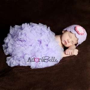 NWT newborn baby infant lavender purple lilac pettiskirt tutu tutus 0 