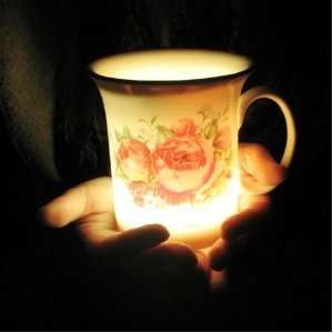    A Romantic and Colorful Light Bone China Cup Rose Electronics