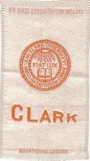 1910 Egyptienne Tobacco Silk College Clark University  