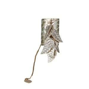  JENNY RABELL LEATHER LEAVES TYRING STRINGS BEIGE/GOLD 