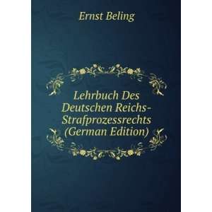   (German Edition) (9785874820787) Ernst Beling Books