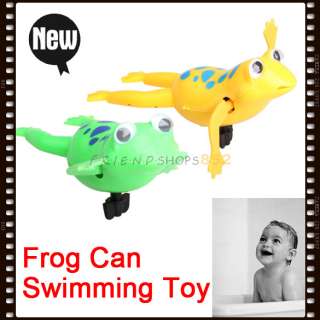 Wind Up Swimming Frog Pool Bath Luau Party Favors Cute Frogs Can 