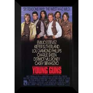  Young Guns 27x40 FRAMED Movie Poster   Style A   1988 