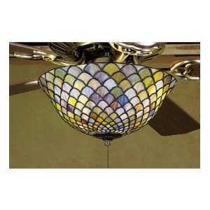  12W Tiffany Fishscale Fan Light Fixture