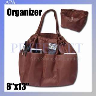 Purse Handbag Organizer Insert   bag in bag Brown b8br  