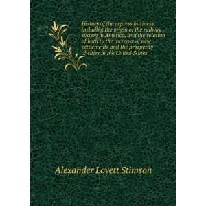   of cities in the United States Alexander Lovett Stimson Books