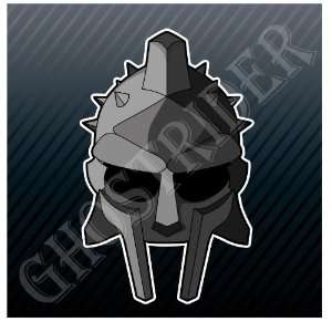  Gladiator Mask Battle Helmet Maximus Spartan Sticker Decal 