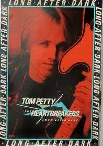 Tom Petty   LONG AFTER DARK [1982] Promo Poster VG++  