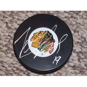  Jonathan Toews Autographed Chicago Blackhawks Puck 
