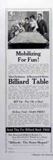   print advertising for Brunswick Balke Collender Co. Billiard table