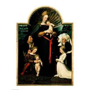Madonna of the Burgermeister Meyer   Poster by Hans Holbein (18x24)