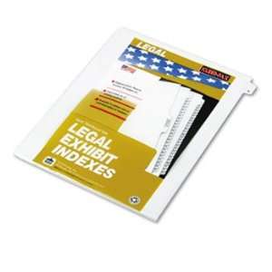   Exhibit Index Dividers, 1/26 Cut Tab, A, White, 25/Pack Camera
