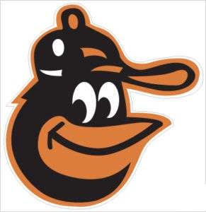 Baltimore Orioles #2 MLB Team Logo 5.5 x5.5 decal NEW  
