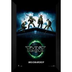  TMNT 27x40 FRAMED Movie Poster   Style D   2007