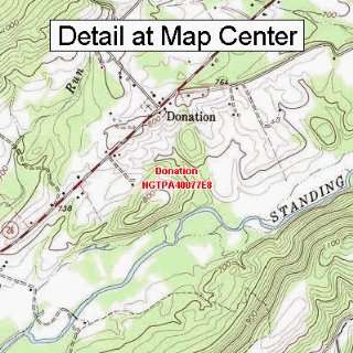  USGS Topographic Quadrangle Map   Donation, Pennsylvania 