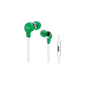  iLuv Green Premium Hands Free Earphones Designed for 