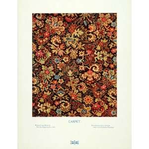  1907 Print Carpet Woven Floral Design Rug Decorative 