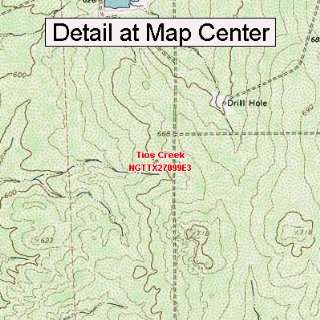  USGS Topographic Quadrangle Map   Tios Creek, Texas 