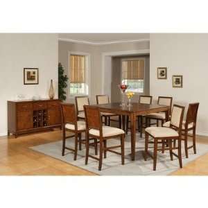  Harper 9 Piece Counter Height Dining Table Set in Multi Step 