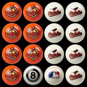   Orioles Home vs Away Billiards/Pool Table Ball Set