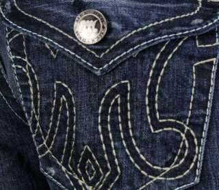 MEK Denim Jeans Mens BARODA medium Blue SLIM Bootcut  