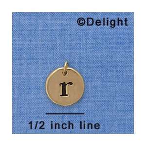  C4329 tlf   r   1/2 Disc   Gold Plated Charm