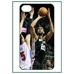 Tim Duncan Spurs NBA iPhone 4s iPhone4s Black Designer Hard Case Cover 