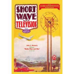 Short Wave and Television Radio and Airplanes 12x18 Giclee on canvas