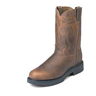 Mens JUSTIN BOOTS BAY APACHE STEEL TOE 4834  