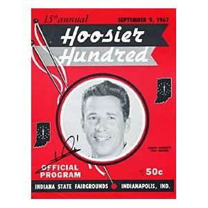   Signed September 9,1967 Hoosier Hundred 15th Annual Racing Mag