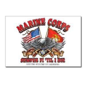   Postcards (8 Pack) Marine Corps Semper Fi Til I Die 