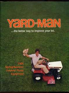 1981 YARD MAN Lawn Mowers Tractors Tillers Catalog  