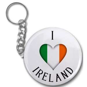  Creative Clam I Heart Ireland World Flag 2.25 Inch Button 