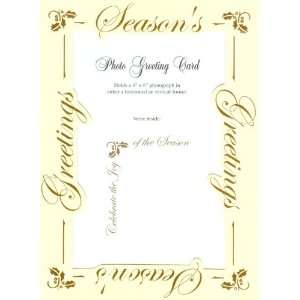  Seasons Greetings 4 x 6 Photo Cards w/Envelopes   10 