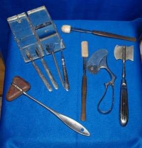   War Era Medical Instruments   10 pc. Lot inc. Tiemann, Penn  