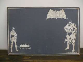 Vintage Batman & Robin Chalk Board TM & DC Comics inc. 1966 18 x 12 