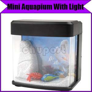 Mini USB /Battery Powered Aquarium with LED Light  