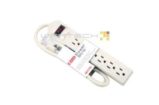 New 6 Outlet Power Strip Bar Surge Protector 3ft Cord  