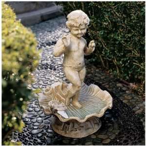   Replica Cast Iron Cherub Baby Angel Sculpture Statue