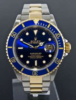   Submariner 16613 2003 Y Serial Blue Face 18k / Stainless Steel Watch