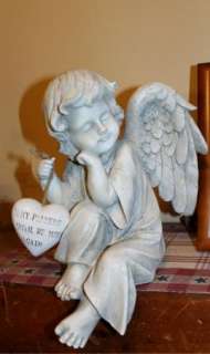   Angel Headstone Grave Sitter Sympathy Shelf Decor 886083037481  